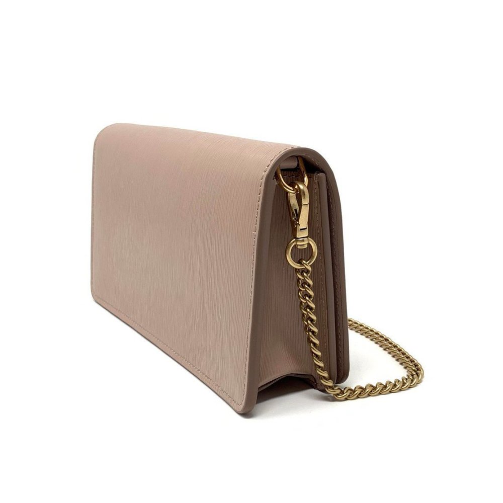 Prada Cipria Beige Vitello Move Leather Chain Wallet Crossbody - Picture 3 of 7